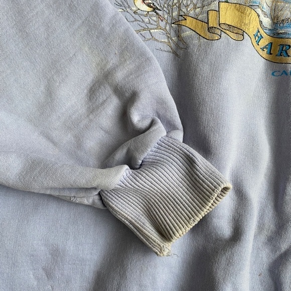 Vintage Canadian Winter Forest Scene Crewneck Sweater ⚠️FLAWS - Picture 2 of 6